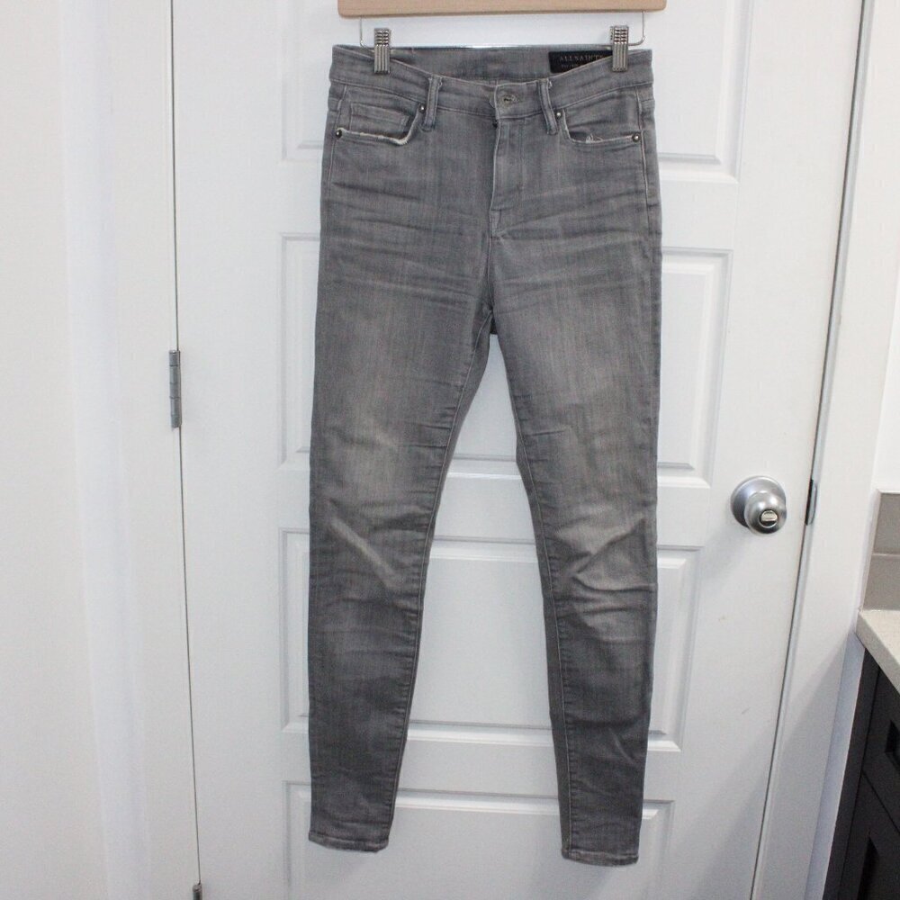 All Saints Eve Gray Jeans Size 28 High Rise‎ Skinny